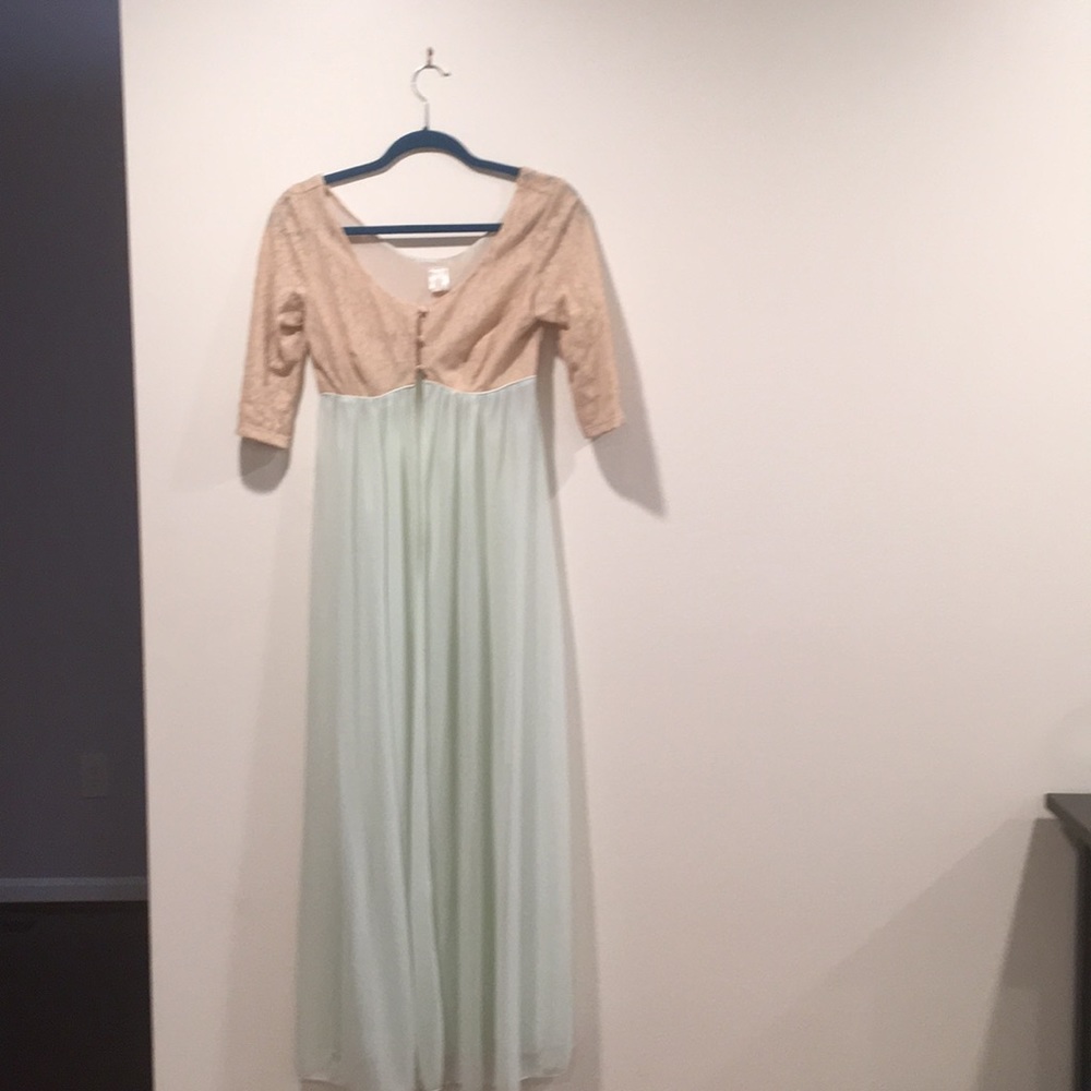 Mint green and cream retro styled robe.